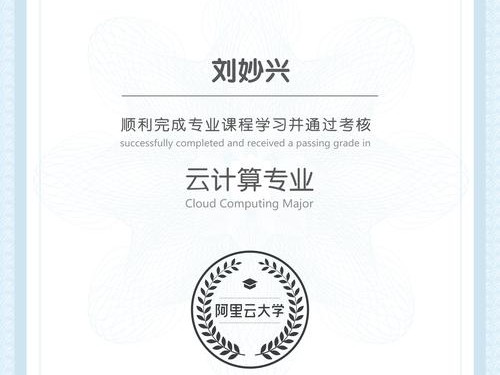 阿里大学认证吗