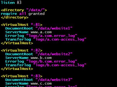 linux配置apache的简单介绍