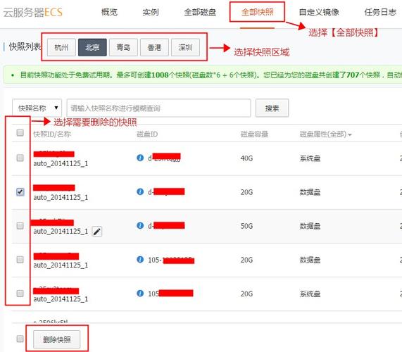 如何删除服务器上的快照？  第1张