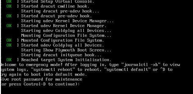 CentOS7启动时出现报错提示“Give root password for maintenance”怎么办（centos7 failed to start login）