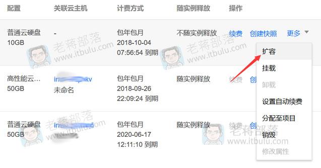 腾讯云服务器快速扩容方法