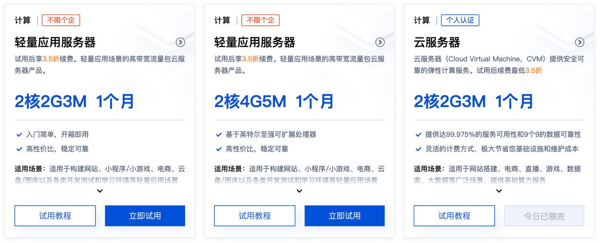 试用云服务器哪个好