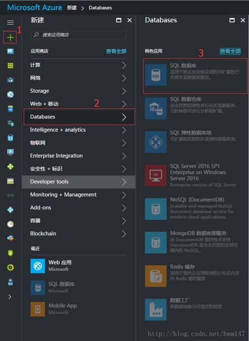 微软云服务器数据库在哪