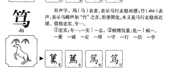 笃怎么读什么意思?