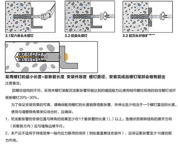 膨胀螺丝怎么安装?